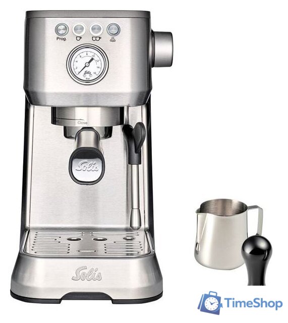 Рожковая кофеварка Solis Barista Perfetta Plus (серебристый) - Изображение №2 — Интернет-магазин Time-Shop