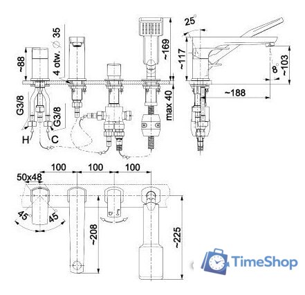 Смеситель Armatura Mokait 5535-210-81 - Изображение №2 — Интернет-магазин Time-Shop