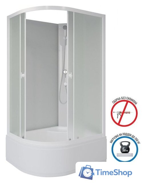 Душевая кабина Niagara Promo P110/80/40R/MT/BK 110x80x195 - Изображение №3 — Интернет-магазин Time-Shop