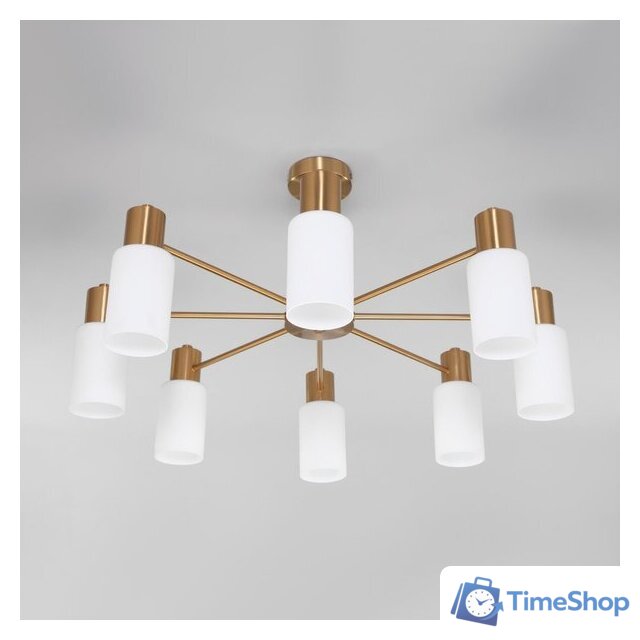 Люстра средней высоты Евросвет 70160/8 (латунь) - Изображение №3 — Интернет-магазин Time-Shop