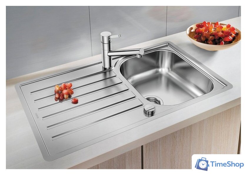 Кухонная мойка Blanco Lantos 45 S-IF Salto 519707 (нержавеющая сталь) - Изображение №2 — Интернет-магазин Time-Shop