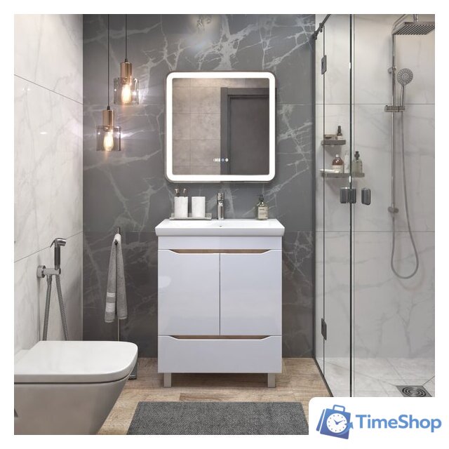  Vigo Тумба под умывальник Grani 800-2-1 Como (дуб золотой) - Изображение №6 — Интернет-магазин Time-Shop