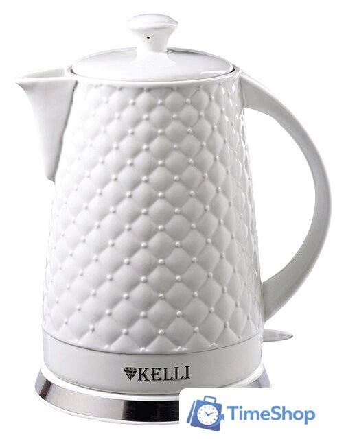 Электрический чайник KELLI KL-1340 (белый) - Изображение №1 — Интернет-магазин Time-Shop