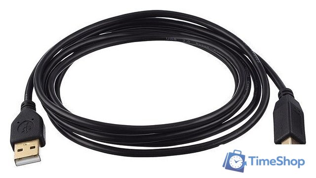 Кабель GoPower 00-00027492 USB Type-A - USB Type-B (1.8 м, черный) - Изображение №1 — Интернет-магазин Time-Shop