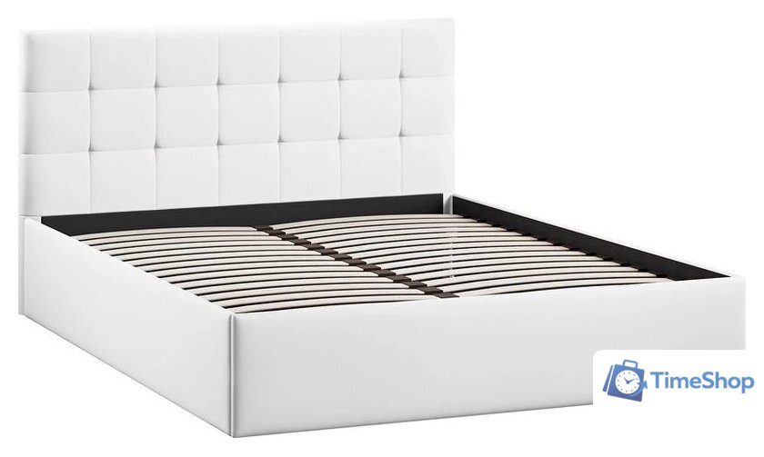 Кровать Трия Джоли Тип 1 универсальный 180x200 (экокожа Polo white) - Изображение №2 — Интернет-магазин Time-Shop