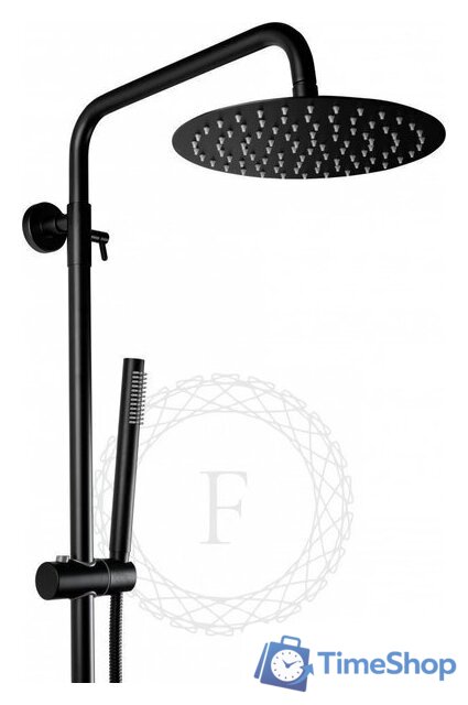 Душевая система  Filarete Roun FL2020 (черный матовый) - Изображение №6 — Интернет-магазин Time-Shop