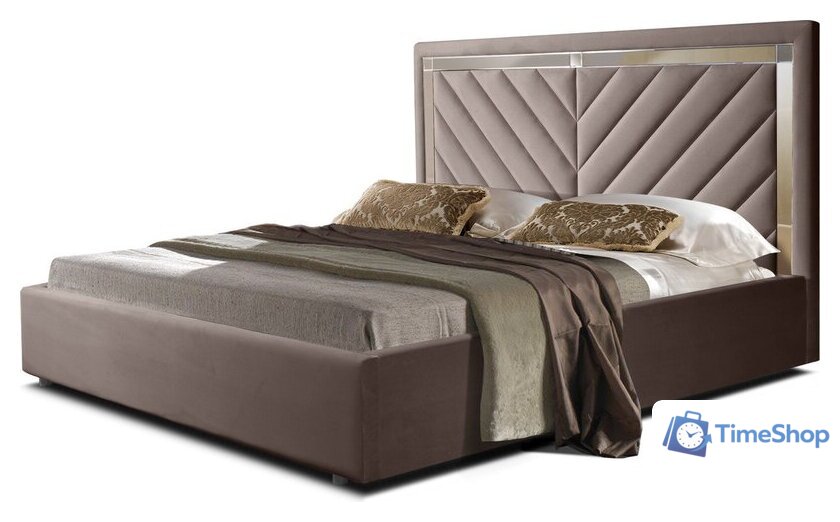 Кровать ФорестДекоГрупп Софи 4 180x200 с ПМ (Veluta Lux 8) - Изображение №1 — Интернет-магазин Time-Shop