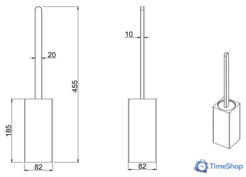 Ершик для унитаза Allen Brau Infinity 6.21009-00 - Изображение №2 — Интернет-магазин Time-Shop
