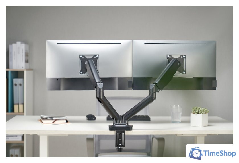 Кронштейн для монитора ErgoSmart Power Black DBL - Изображение №10 — Интернет-магазин Time-Shop