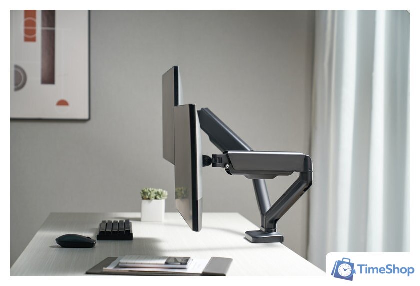 Кронштейн для монитора ErgoSmart Power Black DBL - Изображение №12 — Интернет-магазин Time-Shop