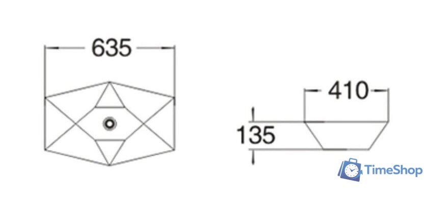 Умывальник SantiLine SL-1059 - Изображение №2 — Интернет-магазин Time-Shop