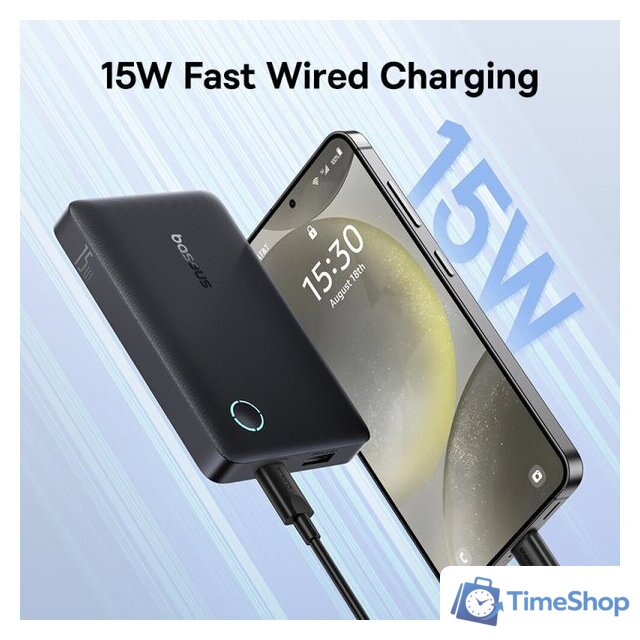 Внешний аккумулятор Baseus EnerFill FP11 10000mAh 15W (черный) - Изображение №8 — Интернет-магазин Time-Shop