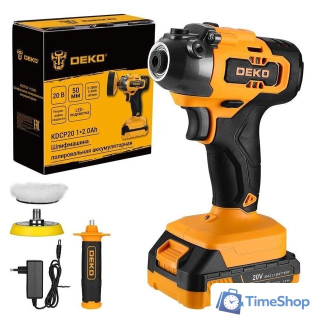 Полировальная машина Deko KDCP20 081-1027 (с 1-им АКБ) - Изображение №1 — Интернет-магазин Time-Shop