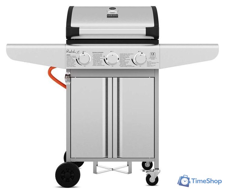 Газовый гриль для дачи Koler Relish v1 Compact (серебристый) - Изображение №2 — Интернет-магазин Time-Shop