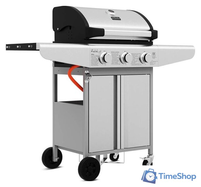 Газовый гриль для дачи Koler Relish v1 Compact (серебристый) - Изображение №3 — Интернет-магазин Time-Shop