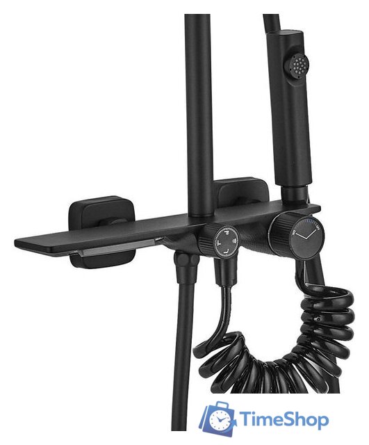 Душевая система  Rea Helix Black REA-P6618 - Изображение №4 — Интернет-магазин Time-Shop