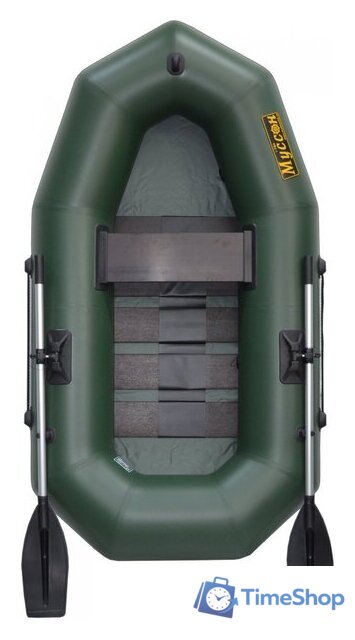 Гребная лодка Муссон R-220 PC (зеленый) - Изображение №1 — Интернет-магазин Time-Shop