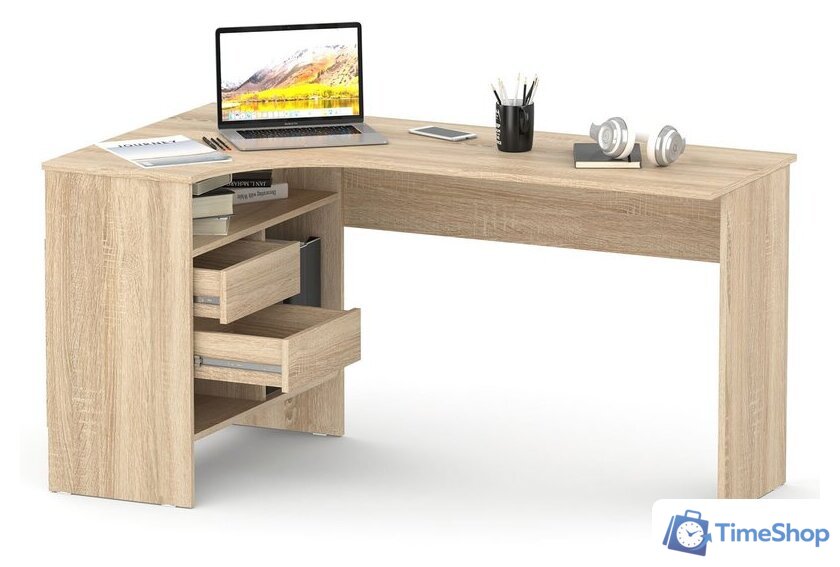 Стол Сокол СПМ-25 (левый, дуб сонома) - Изображение №3 — Интернет-магазин Time-Shop