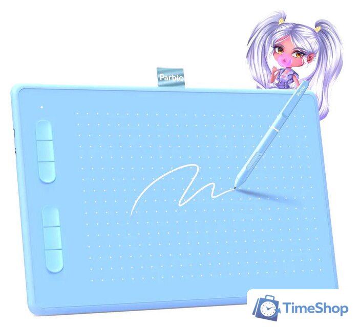 Графический планшет Parblo Ninos N10B (голубой) - Изображение №1 — Интернет-магазин Time-Shop