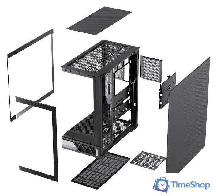 Корпус XASTRA Q700 7ARGB-FG-C10-UC (черный) - Изображение №8 — Интернет-магазин Time-Shop