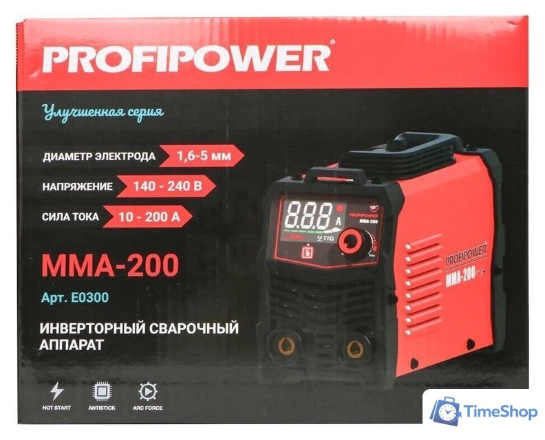 Сварочный инвертор Profipower MMA-200 IGBT - Изображение №14 — Интернет-магазин Time-Shop