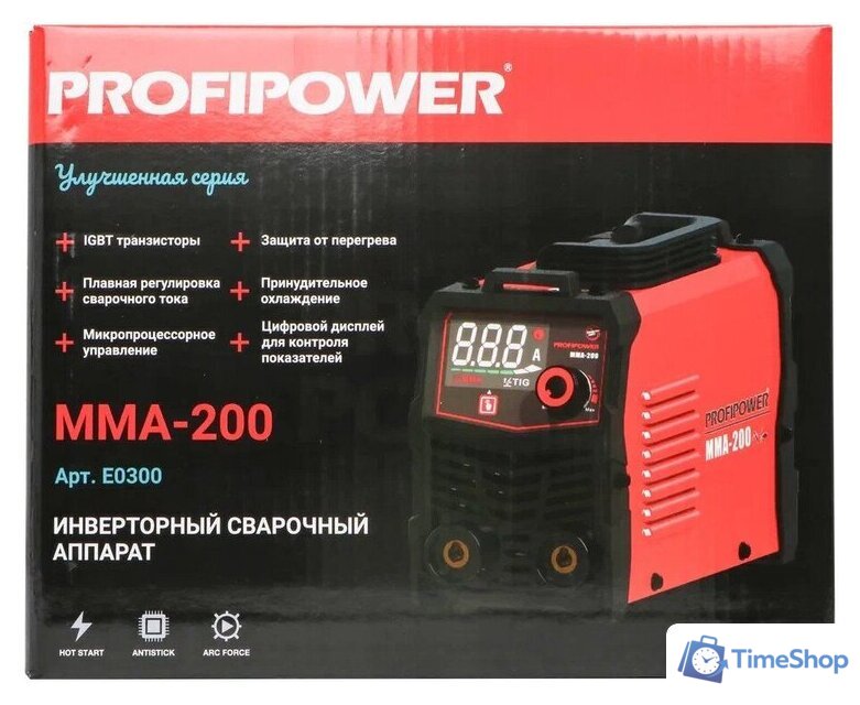 Сварочный инвертор Profipower MMA-200 IGBT - Изображение №13 — Интернет-магазин Time-Shop