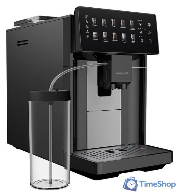 Кофемашина Weissgauff WCM-365 Automatic ColorTouch Cappuccino Nero - Изображение №2 — Интернет-магазин Time-Shop