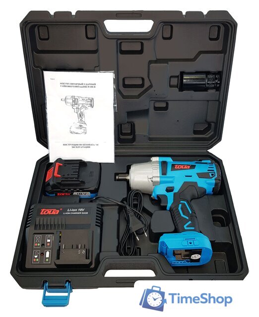 Гайковерт Toua DBLW180B-1 (с 1-м АКБ, кейс) - Изображение №4 — Интернет-магазин Time-Shop