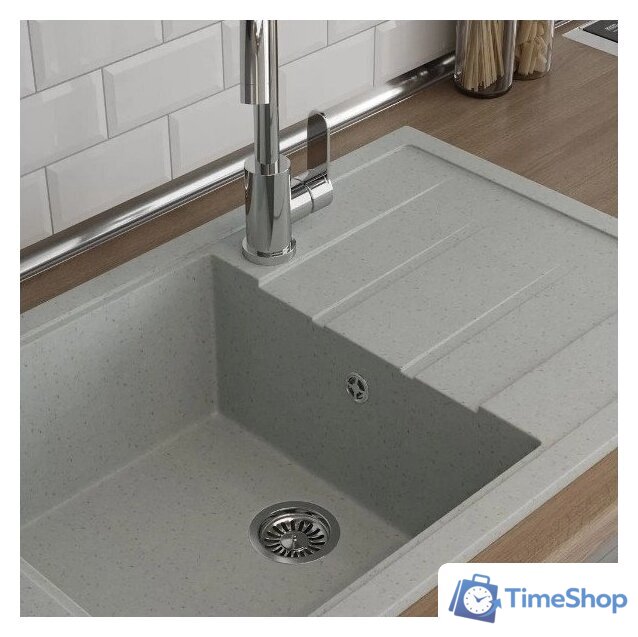 Кухонная мойка Teymi Hanna 75x50 T120115 (серый матовый) - Изображение №5 — Интернет-магазин Time-Shop