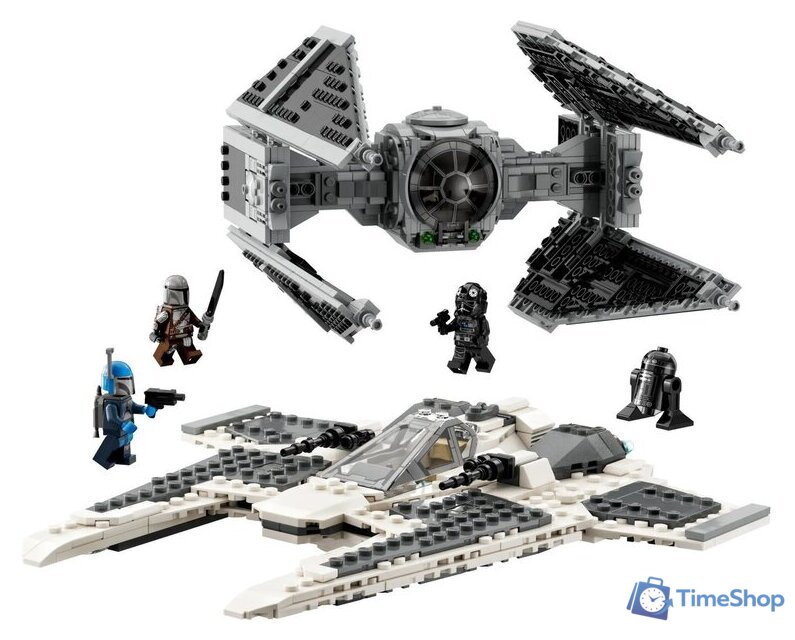 Конструктор LEGO Star Wars 75348 Мандалорский истребитель-клык против TIE Interceptor - Изображение №2 — Интернет-магазин Time-Shop