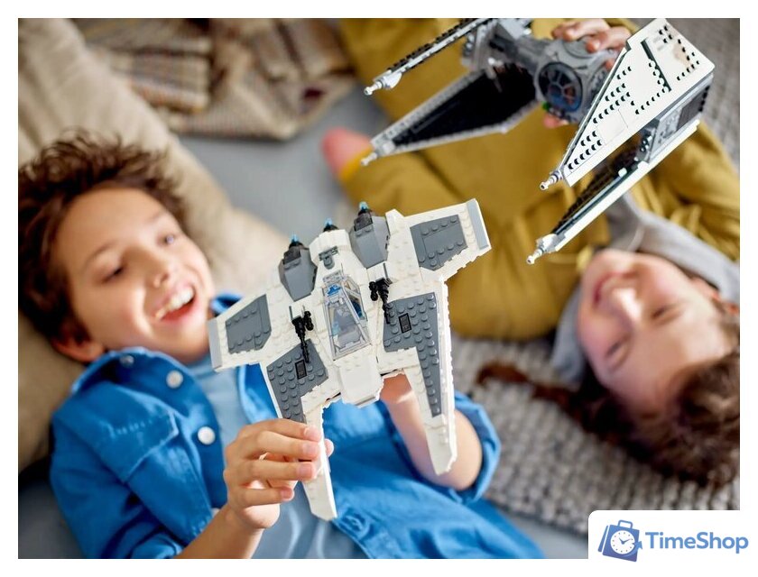 Конструктор LEGO Star Wars 75348 Мандалорский истребитель-клык против TIE Interceptor - Изображение №6 — Интернет-магазин Time-Shop