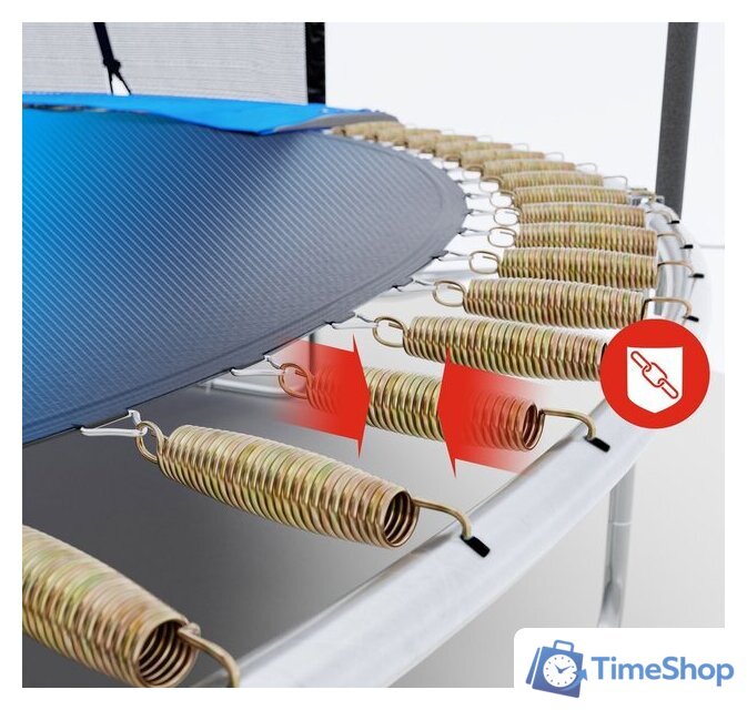 Батут Atlas Sport 312 см - 10ft Pro (4 ноги, внешняя сетка, синий) - Изображение №3 — Интернет-магазин Time-Shop