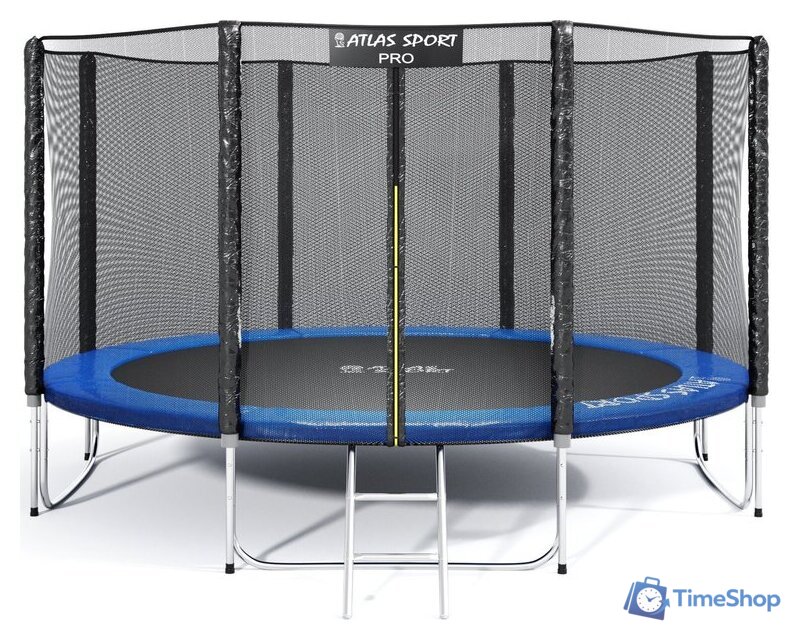 Батут Atlas Sport 312 см - 10ft Pro (4 ноги, внешняя сетка, синий) - Изображение №1 — Интернет-магазин Time-Shop