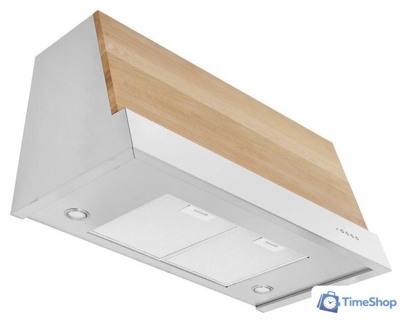 Кухонная вытяжка Elikor Фарм 90H-650-E3D (нержавеющая сталь/дуб неокрашенный) - Изображение №1 — Интернет-магазин Time-Shop