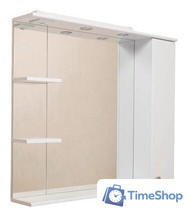  Onika Шкаф с зеркалом Эльбрус 100.02 правый (белый) [210004] - Изображение №1 — Интернет-магазин Time-Shop