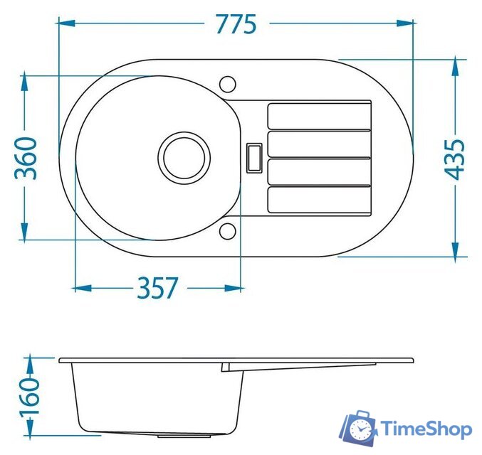 Кухонная мойка Alveus Niagara 40 1124055 - Изображение №2 — Интернет-магазин Time-Shop