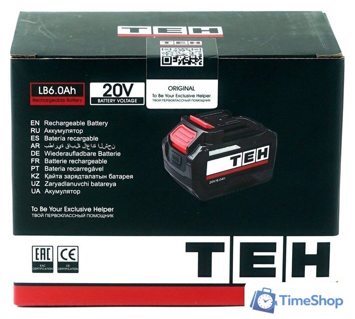 Аккумулятор TEH LB6.0Ah 20V 10C (20В/6 Ah) - Изображение №7 — Интернет-магазин Time-Shop
