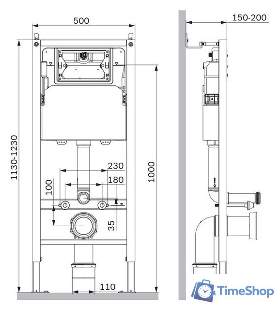 Инсталляция для унитаза AM.PM I012709 - Изображение №6 — Интернет-магазин Time-Shop