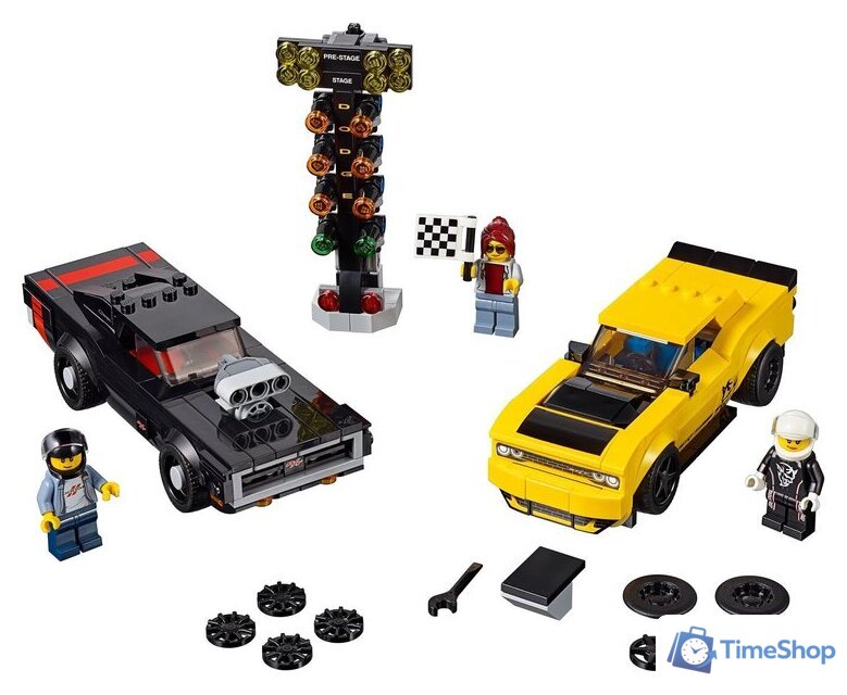 Конструктор LEGO Speed Champions 75893 Dodge Challenger SRT и Dodge Charger R/T - Изображение №3 — Интернет-магазин Time-Shop