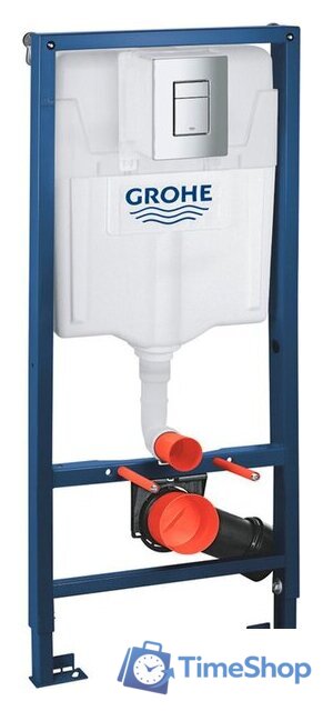 Унитаз подвесной Lauter Vortex 2110830 + GROHE Rapid SL 38772001 с кнопкой (прямоугольная, хром) - Изображение №22 — Интернет-магазин Time-Shop