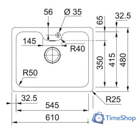 Кухонная мойка Franke Bell BCX 110-55 TL 122.0689.806 - Изображение №2 — Интернет-магазин Time-Shop