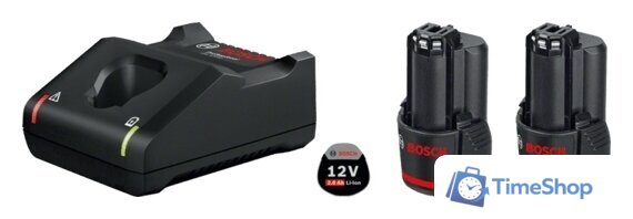 Аккумулятор с зарядным устройством Bosch GBA 12V + GAL 12V-40 Professional 1600A019R8 (12В/2 Ah + 12В) - Изображение №1 — Интернет-магазин Time-Shop