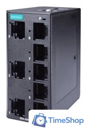 Неуправляемый коммутатор Moxa EDS-2008-ELP - Изображение №3 — Интернет-магазин Time-Shop
