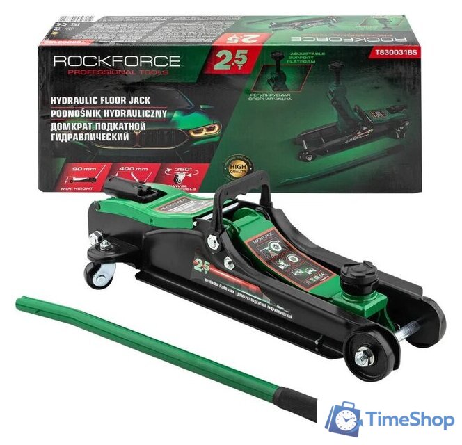 Подкатной домкрат RockForce RF-T830031BS 2.5т - Изображение №4 — Интернет-магазин Time-Shop