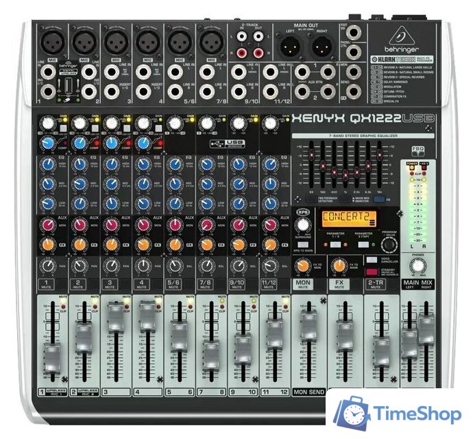 Микшерный пульт Behringer Xenyx QX1222USB - Изображение №1 — Интернет-магазин Time-Shop