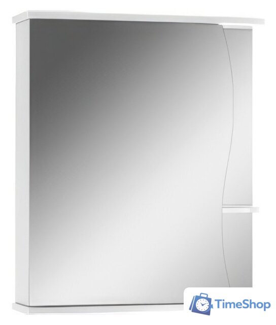 Айсберг Шкаф с зеркалом Волна 1-60 (левый) - Изображение №1 — Интернет-магазин Time-Shop
