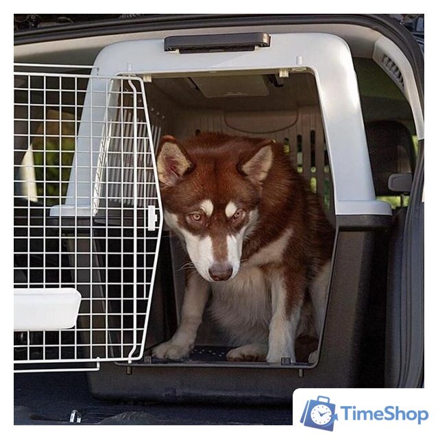 Переноска Ferplast Atlas Classic 50 73050021 (серый/черный) - Изображение №8 — Интернет-магазин Time-Shop