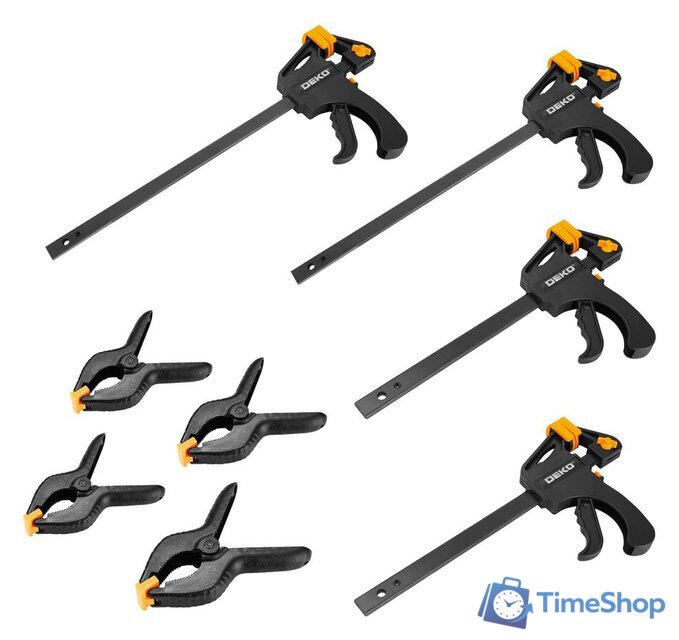 Набор струбцин Deko CLS70-300 (8 шт) - Изображение №1 — Интернет-магазин Time-Shop