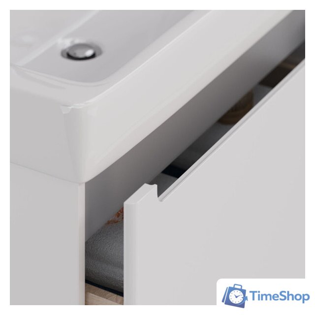  Lemark Тумба под умывальник Buno Mini 80 LM05BM80T (белый глянец) - Изображение №5 — Интернет-магазин Time-Shop