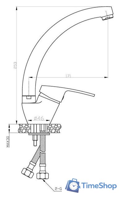Смеситель AV Engineering AVFCB4-A151-202 - Изображение №4 — Интернет-магазин Time-Shop